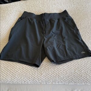 Alo Men’s Grey Linerless Shorts 7” Size Medium